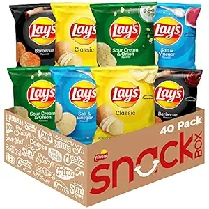 Lay's Potato Chips Variety Pack 1oz Bags 40 Count