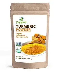 Organic Turmeric Powder w/Curcumin | 35.27 Ounce / 2.2 LBS | USDA Organics and Non-GMO | Lab Tested for Heavy Metal and Purity | 100% Raw and Natural by OSR