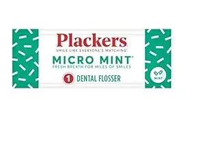 Plackers - Micro Mint Dental Floss Picks, 500 Count, Cool Mint, Green
