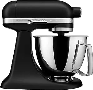 KitchenAid - Artisan Mini 3.5 Quart Tilt-Head Stand Mixer, KSM3316X, Black Matte