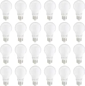 Amazon Basics A19 LED Light Bulb 24-Pack