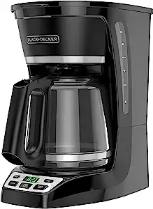 $27.44: 12-Cup BLACK+DECKER Programmable Coffeemaker (Black, CM1070B-3) at Amazon