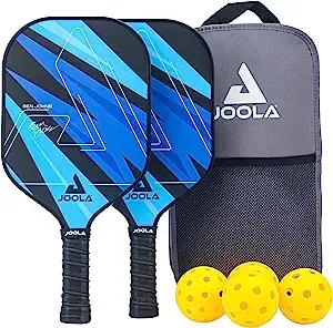 JOOLA Ben Johns Pickleball Set w/ 2x Paddles, 4x Pickleballs & Bag (Blue Set) $37.09 + Free Shipping