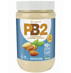 PB2 - Powdered Roasted Almond Butter, 16oz, Low-Fat, Vegan, Low Carb, Non-GMO, Gluten Free, Kosher