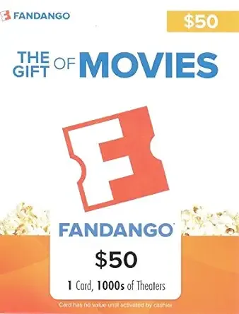 Fandango - Gift Card, $50