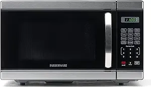 Farberware Countertop Microwave 1000 Watts, 1.1 Cu. Ft. - Microwave Oven With LED Lighting and Child Lock - Perfect for Apartme.