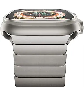 NewWays Metal Band Compatible with Apple Watch Ultra 2 Band 49mm Series 10 46mm 45mm(Series 9/8…