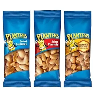 Planters Variety Pack Salted Cashews, Salted Peanuts, Honey Roasted Peanuts Nut