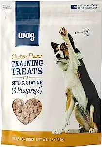 1-Lb Amazon Brand Wag Dog Training Treats Bag (Chicken) $5.40 w/ S&S + Free Shipping w/ Prime or on $35+