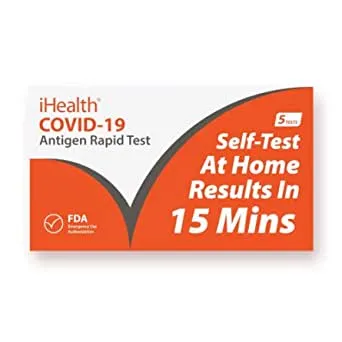 iHealth COVID-19 Antigen Rapid Test - 5 Pack