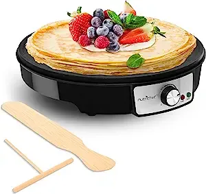 NutriChef Electric Crepe Maker Griddle PCRM15D