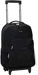 Rockland 17" Rolling Backpack - Black