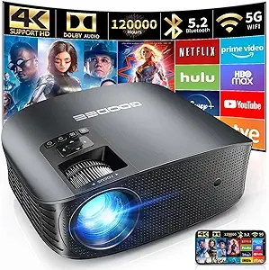 GooDee YG600 Plus WiFi Portable Projector (1080p Native + 4K Support) $80 + Free S/H