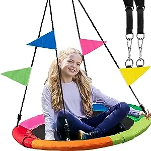 40" PlayVibe Tree Saucer Swing (Multicolor Saucer Tree Swing - 900lb) $30.42 + Free Shipping
