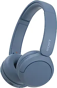 Sony WH-CH520 Wireless Headphones Bluetooth On-Ear Headset with Microphone, Blue