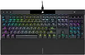 Corsair K70 RGB PRO Mechanical Wired Gaming Keyboard – Cherry MX Brown Tactile Switches – 8,000hz Hyper-Polling – PBT Double-Shot Keycaps – iCUE Compatible – PC, Mac, Xbox – QWERTY NA – Black