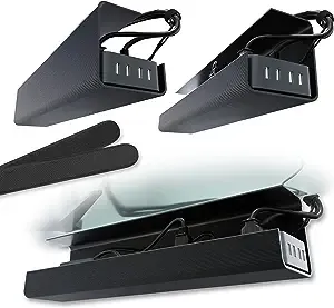 Scandinavian Hub No Screw Under Desk Cable Management Tray Self Adhesive Installation, Cord Management, Cable Tray, Under Desk Wire Org