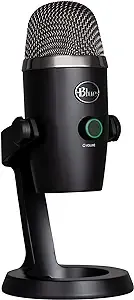 Logitech for Creators Blue Yeti Nano USB Microphone for Gaming, Streaming, Podcasting, Twitch, YouTube, Discord, Recording for PC and Mac, Plug & Play -Blackout