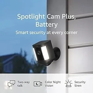 Prime Members: Ring Spotlight Cam Plus (Battery or Plug-In)