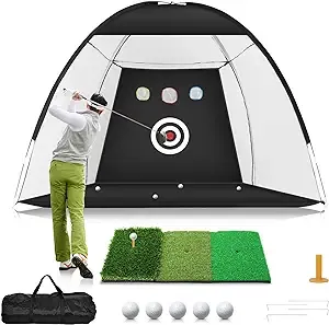 10x7ft Golf Practice Net with Tri-Turf