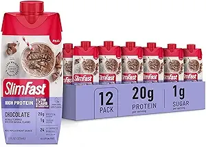 12-Pack 11-Oz SlimFast 20g Protein Meal Replacement Shakes (Various Flavors)