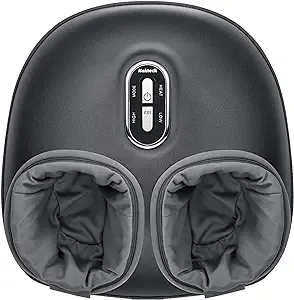 Nekteck - Shiatsu Foot Massager Machine, Deep Kneading Therapy, Soothing Heat, Air Compression, Gray
