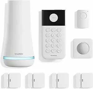 SimpliSafe 8 Piece Wireless Home Security System with Outdoor Camera (SIMPLISAFE8) | New