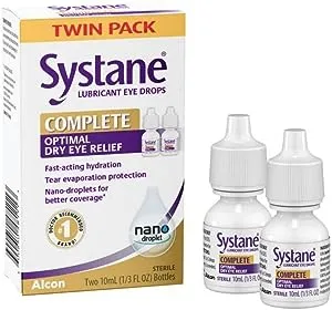 Systane Complete Lubricant Eye Drops, 2x10mL TWIN