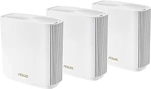 ASUS ZenWiFi Tri-band Mesh WiFi 6E System ET8 3 pack $235.86 + tax after 30% off coupon