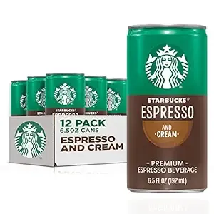 12-pack Starbucks - RTD Coffee Espresso And Cream, 6.5oz Cans