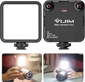 ULANZI VL-81 3000mAh Bi-Color LED Video Light w Softbox - 3200K-5600K+CRI95 Rechargeable Camera Light, 3 Cold Shoe Mount for DSLR/GoPro/Sony/Canon/iPhone, Vlog Filming TikTok Live & Photography
