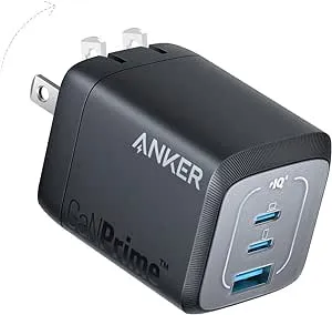 [Prime] $34.99*: Anker Prime 67W GaN 3-Port USB C PPS Wall Charger (Black) at Amazon