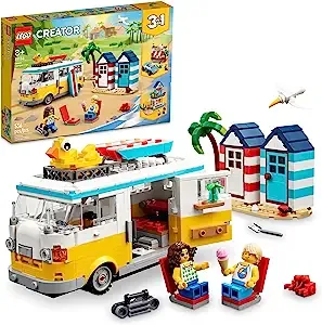 LEGO 556-Piece Beach Camper Van Building Set