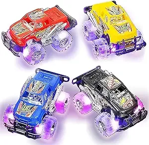 4pk ArtCreativity Light Up Monster Trucks AC-215