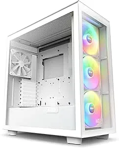 NZXT H7 Elite ATX Mid Tower PC Gaming Case w/ Three 140mm RGB Fans