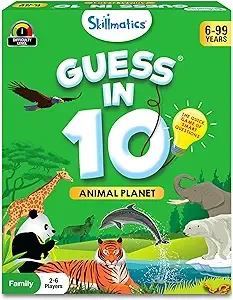 Skillmatics Guess in 10 Animal Planet Card Game
