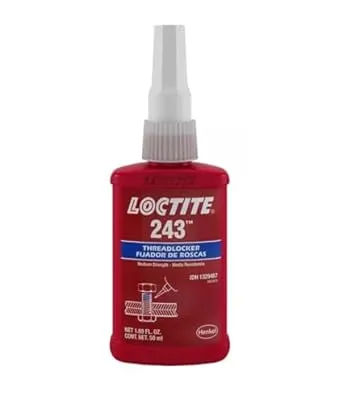Loctite 1329467 243 Blue Medium Strength Threadlockers, 1.69 Ounces, 50 mL, 3/4" Thread