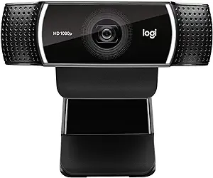 Logitech C922x Pro Stream Webcam – Full 1080p HD Camera, Black
