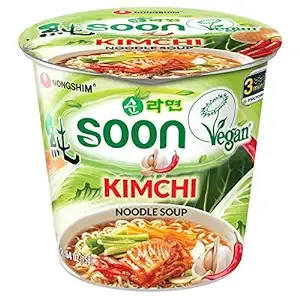 NONGSHIM Kimchi Noodle Soup Cup, 2.6 Ounce (Pack of 6)