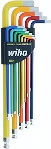 $33.99*: 13-Piece Wiha Ball End Bright Color Coded Hex L-Key Inch Set at Amazon