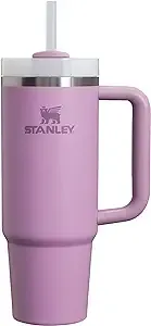 Stanley Quencher H2.0 Tumbler with Handle and Straw 30 oz | Flowstate 3-Position Lid | Cup Holder Compatible for Travel | Insulated Stainless Steel Cup | BPA-Free | Lilac