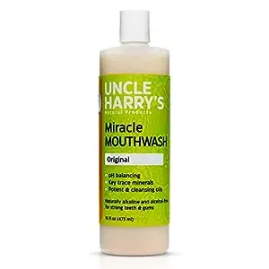Uncle Harry's - Natural Alkalizing Miracle Mouthwash, 16 fl oz, Adult & Kids, pH Balanced