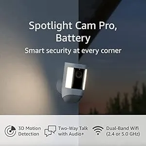 Ring Spotlight Cam Pro (Battery -OR- Plug-in) - Amazon Prime Exclusive Deal $139.99 (or $126 YMMV)