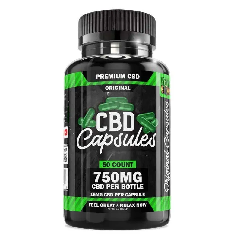 Hemp Bombs 50-Count CBD Capsules