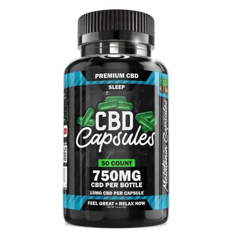 Hemp Bombs 50-Count CBD Capsules for Sleep