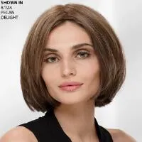Short Sheer Wider Base Topper Hand-Tied VersaFiber Hair Piece by Couture Collection
