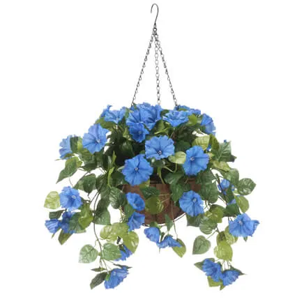 Miles Kimball Fully Assembled Petunia Hanging Basket by OakRidge™-Pink - Pink