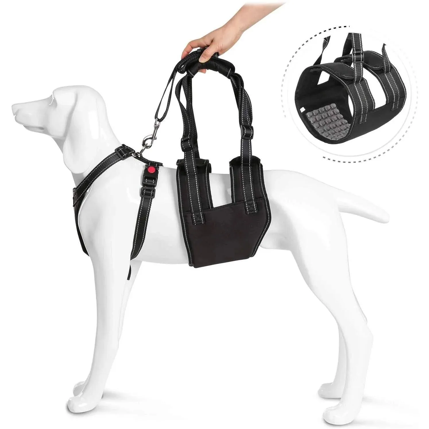 DailySale Support Harness Set Adjustable Chest Sling Strap for Elderly Disable Dog