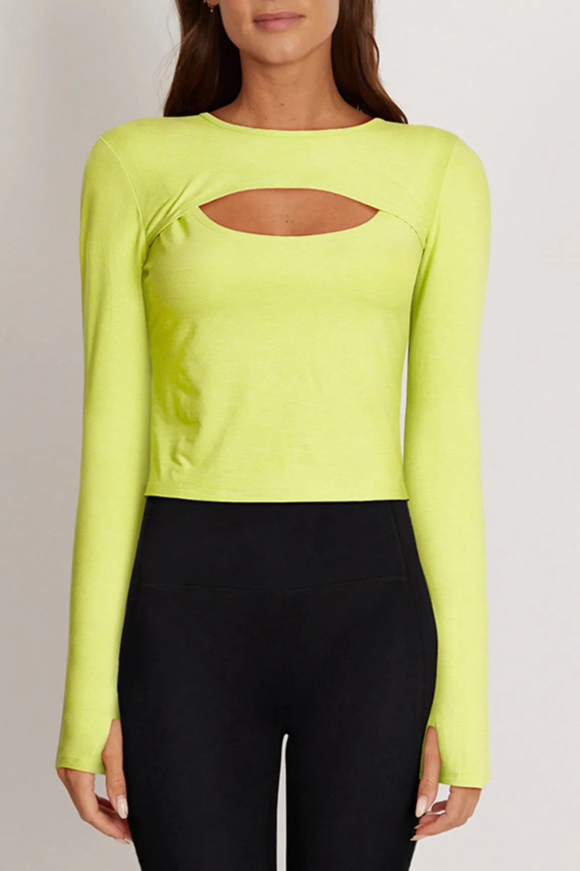 Marika Larissa Long Sleeve Top Heather Evening Primrose / L