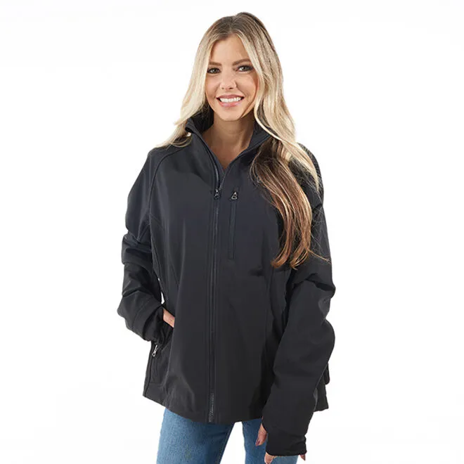 Camelot SI, LLC Women's Rechargeable Heated Softshell Jacket by Sharper Image - L